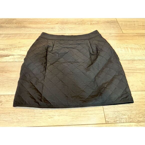 Athleta black quilted mini skirt size 8 - Picture 11 of 12